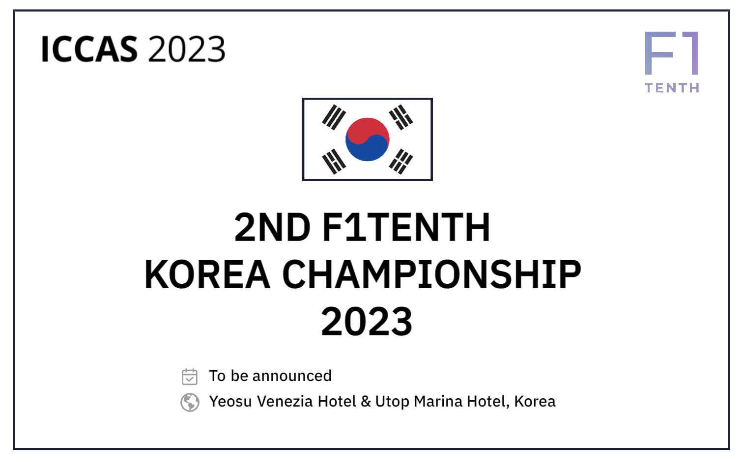 The 2nd F1Tenth Korea Championship